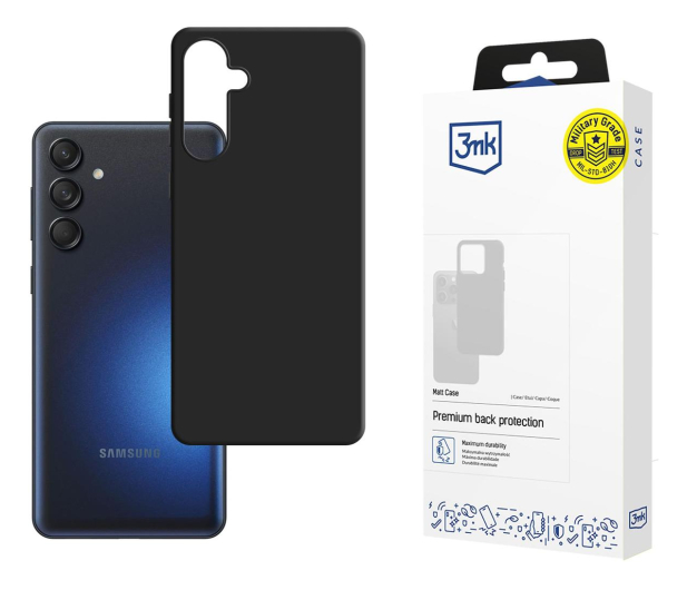 3MK Matt Case do Samsung Galaxy M55 5G black 5903108567541 - 1242514 - zdjęcie